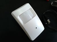 HD-CVI 1MP Spy-Motion Detector Covert Camera: CMOS 720p, 3.6mm lens, BNC 12V Pinhole mini-motion det. Hi-Definition Security Camera (white) with Bracket and screws