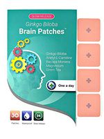 Ginkgo Biloba Brain Patches - Unique Supplement Combines 100% Natural Ingredients. A Convenient Way to Boost Brain Functions, Focus, Energy, Memory and Clarity (30 Days Supply)