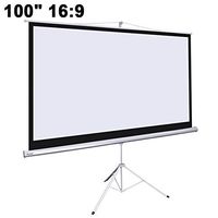 Manual Projection Screen 100" 16:9 w/ Tripod Stand