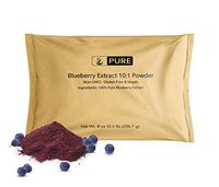 100% Pure Blueberry Extract 10:1 Powder, 8 oz, 800 mg Serving, Non-GMO, Gluten-Free, Vegan, No Fillers or Additives, Made in USA, Lab-Tested, Eco-Friendly Packaging