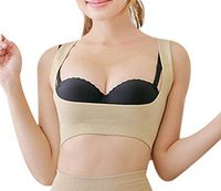 EUBUY Women Chest Breast Up Support Belt Prevent Humpback Posture Corrector Brace Soft Breathable Back Shoulder Support Vest Bra Top