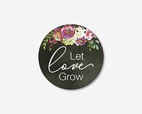 Let Love Grow Stickers, Wedding and Bridal Shower Event Favor Labels (#379-014-T004)