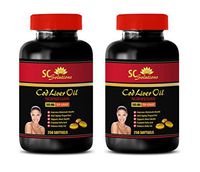 Metabolism Booster - Norwegian COD Liver Oil - Cod Liver Oil Pure - 2 Bottles 500 Softgels