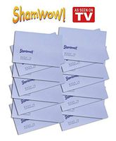 The Original Shamwow Mini - Super Absorbent Multi-Purpose Cleaning Shammy (Chamois) Towel Cloth, Machine Washable, Will Not Scratch, Blue (16 Pack)