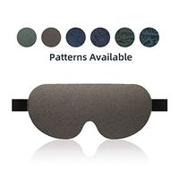 Cozicroo Sleep Eye Mask, Upgraded 3D Contoured Eye Mask with Adjustable Strap and Delicate Pattern, Comfortable Cotton Mask for Sleeping, Create Total Darkness, Dark Green