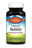 Carlson - Enhanced Mobility, Botanical Joint Support, Boswellia, Tart Cherry, Curcumin, Ginger, 60 Soft Gels