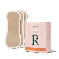 Rael Organic Reusable Cloth Pantyliners - Soft and Thin, Leak Free, Washing Machine Safe Menstrual Pantyliner, Set of 3 (Brown)