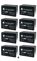 VICI Battery 12V 9AH Compatible Battery for RBC12 RBC26 RBC27 APC UPS - 8 Pack Brand Product