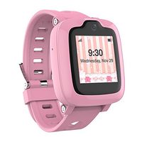 Smart Watch Phone for Kids - Ultimate 3G Smartwatch with GPS Tracker, Touchscreen, Camera, Touch SOS Remote Alarm, Fitness Trackers, Waterproof Cell Phone Watches for Girls Boys by myFirst Fone-Pink