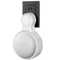NIAFEYA Google Home Mini Wall Mount Holder, Space-Saving Design AC Outlet Mount, Perfect Cord Management for Google Home Mini Voice Assistant White 1 Pack