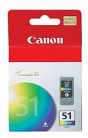 Canon CL-51 Pixma iP6210D 6220D 6310D 6320D MP150 160 170 180 450 460 MX300 310 318 Pixus iP2500 Ink Cartridge (Cyan Magenta Yellow) in Retail Packaging