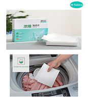 6-in-1 Cleansing Laundry Tablet Liquid Paper Softener Powder, Laundry Stain Remover, Laundry Fabric Softener, Laundry Sheets, Whitener, Anti Static Dryer Sheet for Hand Machine Washing (2 Box: 48Pcs)