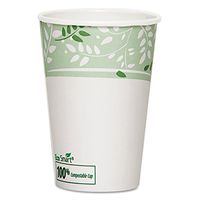 Dixie EcoSmart Hot Cups, Paper w/PLA Lining, Viridian, 16oz, 1000/Carton