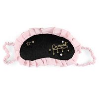 Eye Mask Cover Sleeping Snoring Eyeshade Embroidery Black Pearl Nap Rest Eyepatch