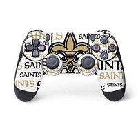 Skinit Decal Gaming Skin for PS4 Controller - Officially Licensed NFL New Orleans Saints Gold Blast Design