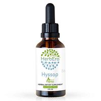 Hyssop B60 Alcohol-Free Herbal Extract Tincture, Super-Concentrated Organic Hyssop (Hyssopus officinalis) (2 fl oz)