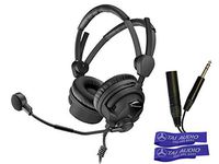 Sennheiser HMD26-II-600-X3K1 Sportscaster Headset, Dual Ear, HyperCardioid Dynamic Mic, 1/4" and XLR Connectors With 2 TAI Audio Cable Straps