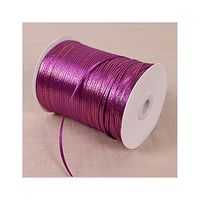 50Yards 1/8''(3mm) Ribbon Grosgrain Satin Ribbons Gift Packaging Ribbons Wedding Party Decoration,Purple,3mm X 50Yards