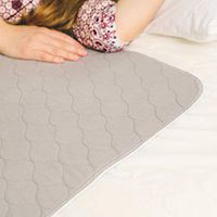 zigzag alleys Bed Pad Underpad 4 Layers Reusable Incontinence Bed Pads Washable Mattress Protector Pad (Dark Grey)