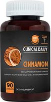 CLINICAL DAILY Cassia Cinnamon Capsules. Pure Cinnamomum Cassia complex supplement, Bark & Extract. Control Sugar Craving for Blood Sugar Support, Circulation, Joint Anti Inflammatory Health. 90 pills