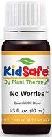 Plant Therapy KidSafe No Worries Essential Oil Blend 10 mL (1/3 oz) 100% Pure, Undiluted, Therapeutic Grade