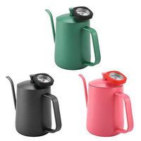 CURE SECRET 20.4oz/0.6L Pour Over Coffee Kettle with Built-in Thermometer and Gooseneck Spout Stainless Steel Coffee Maker for Perfect Temperature