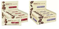 thinkThin Bundle: Cookies & Cream and Chocolate Fudge Protein Bars …