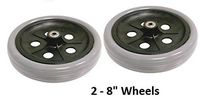 Wheels (Pair) 8" for"New" Nova 4202 Rollator - NV-P42085x2