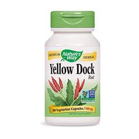 Natures Way Yellow Dock Root Capsule, 500 Mg - 100 per pack - 6 packs per case.