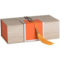 Hammont Gift Box with Tassel Elegant (4 Pack) – Foldable Decorations Boxes and Candy Treat Box with Tassels Perfect for Wedding Gifts, Graduation Decoration and Party Favors 7"x4"x 2.5