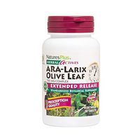 NaturesPlus Herbal Actives ARA Larix Olive Leaf - 750 mg, 30 Vegan Tablets - Immune Support Supplement, Extended Release - Hypoallergenic, Vegetarian, Gluten-Free - 30 Servings