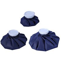 Ice Bag Medical Bag Cold Compress Physiotherapy To Cool Down Heat Remove Sprain 6/9/11 Inches Water Ice Cubes Refillable Pack for Knee Ankle Shoulder Back Elbow Head- Blue Color (9 inchesx3)