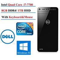 2017 Newest DELL XPS 8920 Desktop,Intel Core i7-7700 Quad-Core up to 4.2 GHz, 8GB DDR4 Memory, 1TB SATA Hard Drive, 2GB Nvidia GeForce GT 730, DVD Burner, Windows 10 (1TB HDD, 8GB RAM)