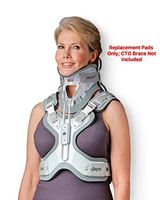 Replacement Pads - Aspen CTO Brace; Same Design and Thickness as Pads on Aspen CTO Neck Brace When Manufactured, Hypoallergenic, One-Size