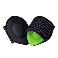 Ruiqas 1 Pair Arch Pads Soft Elastic Insole Pads for Flat Foot Heel Pain Relief Plantar Fasciitis Arch Support Massage Cushion Shoe Insert Insole