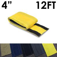 4" SafCord Carpet Cord Cover - Length: 12FT - Color: Yellow | Works only on Barber and Loop Style Carpet and Rugs