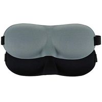 KikiLuna Eye Mask for Sleeping, 3D Contoured Sleep Mask for Women and Men 2 Pack,Lightweight and Comfortable Soft Eye Cover for Night Sleeping, Travel, Nap, Shift Works (Black_Gray)