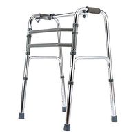 XHRHao Foldable Walker 8 Adjustable Height Levels(75-93cm) Made of Aluminum Alloy Rollator Lightweight Shower Chair Waterproof Portable Walk Assist for Elderly Silver (Color : Silver)