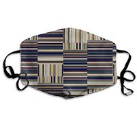 Modern Abstract Pixel Textured Dust Mouth Adjustable Windproof Ear Loops Reusable Face Mask for Kids Teens Men Women