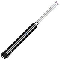 Kivors Candle Lighter with 360° Rotatable Flexible Long Neck - Plasma Arc Beam BBQ Lighter - USB Rechargeable - Splash Wind Proof-Twist Turn & Bend in Any Direction Duty Metal Body (Slim Black)
