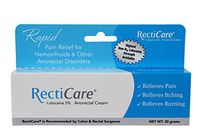 RectiCare Anorectal Lidocaine 5% Cream: Topical Anesthetic Cream for Treatment of Hemorrhoids & Other Anorectal Disorders - 30g Tube