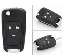 Keyless Entry NEW Folding Flip FOB Remote KEY Case Shell replacement for 2011 2012 2013 Chevy Chevrolet Cruze 3 Buttons