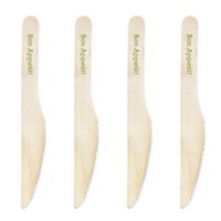 Dress My Cupcake Natural Wood Candy 200-Pack Buffet Knives DIY Kit, Bon Appetite, Kiwi Green