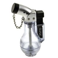 Gizga Portable Wine Bottle Shaped Refillable Butane Jet Lighter Cigarette Cigar Lighter - Transparent Color