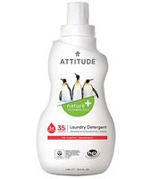 ATTITUDE Hypoallergenic Laundry Detergent, Liquid, Non-toxic, ECOLOGO Certified,Pink Grapefruit, 35.5 Fluid Ounce, 35 Loads