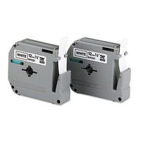New BROTHER BR PT65 M Tape - 2-PK BLK/WHT 1/2amp;quot; (Printing Supplies)