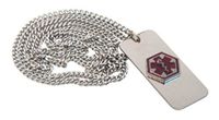 Blank Medical Id Jewelry Necklace
