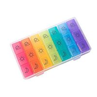 Weekly Pill Box, 7 Day Travel Pill Organizer,Morning Afternoon Evening 3 Times A Day,Large Capacity Pill Case, BPA Free