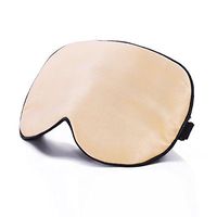 Ethereal Lomoer 100% Natural Silk Sleep Mask & Blindfold with Adjustable Comfortable Strap, Super-Smooth for Nap, Travel, Full Night Sleep (Champagne)