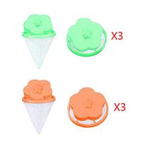 Baomabao 6PC Filter Bag Universal Float Laundry Ball Suitable for Collecting Excess Pet Hair and Lint into The Net from Washing Machine (Flower Plum Blossom)